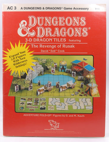 3-D Dragon Tiles: featuring The Revenge of Rusak (Dungeons & Dragons Accessory AC3), by Cook, Dave