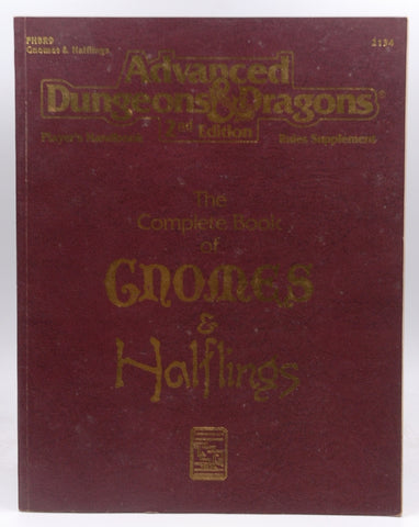 The Complete Book of Gnomes & Halflings (Advanced Dungeons & Dragons, 2nd Edition, Player's Handbook Rules Supplement/PHBR9), by Douglas Niles