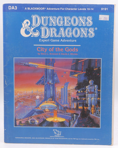 City of the Gods (Dungeons and Dragons: Blackmoor Module DA3), by Ritchie, David J.,Arneson, Dave L.