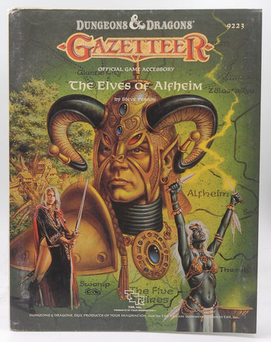 The Elves of Alfheim (Dungeons & Dragons Fantasy Roleplaying, Gazetteer GAZ5, Bk+Map), by Perrin, Steve