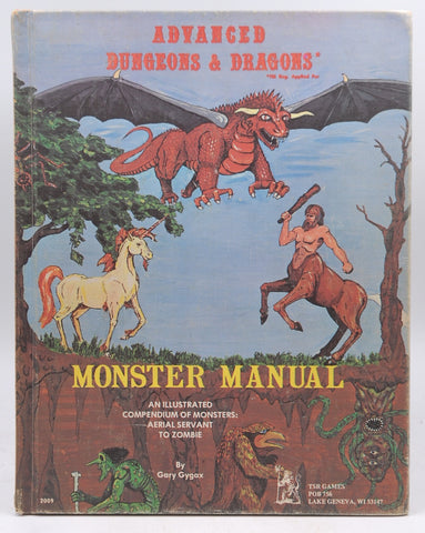 AD&D 1st Printing Monster Manual VG+, by Gary Gygax