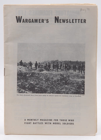 Wargamer's Newsletter August 1973, by Various
