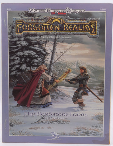 The Bloodstone Lands (AD&D 2nd Ed Fantasy Roleplaying, Forgotten Realms, Bk+Map, FR9), by R. A. Salvatore