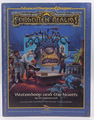 AD&D Forgotten Realms FR1 Waterdeep and the North TSR 9213, by Ed Greenwood