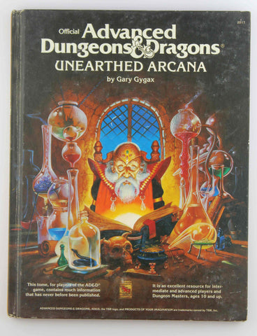 AD&D Unearthed Arcana G+, by Gary Gygax  