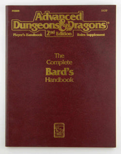 The Complete Bard's Handbook (Advanced Dungeons & Dragons Player's Handbook Rules Supplement, PHBR7, 2127), by Blake Mobley  