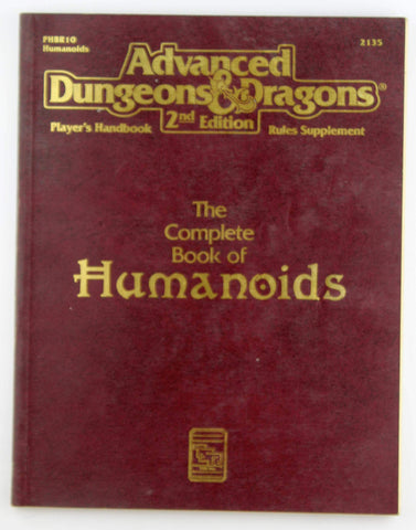 Advanced Dungeons & Dragons: The Complete Book of Humanoids by Bill Slavicsek (May 18,1993), by   