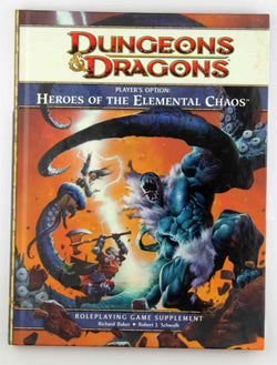 D&D 4e Heroes of the Elemental Chaos Player's Option, by Baker  