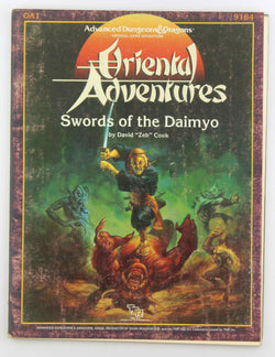 AD&D OA1 Swords of the Daimyo Oriental Adventures Rubbing, by Cook  