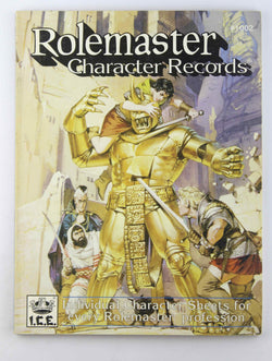 Rolemaster Character Records (Advanced Fantasy Role Playing, 2nd Ed, Stock No. 1002), by   