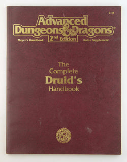 The Complete Druid's Handbook VG+, by Pulver  