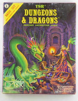 Dungeons & Dragons Basic Set 1011 w/Dice and Crayon, by Gary Gygax, Dave Arneson  