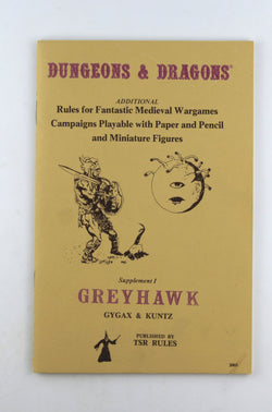 Dungeons & Dragons Supplement I: Greyhawk, by Rob Kuntz,Gary Gygax  