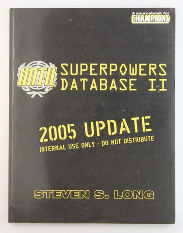 UNTIL Superpowers Database II, by Steven Long  