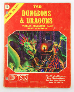 Dungeons & Dragons Fantasy Adventure Game Rulebook, by Moldvay  
