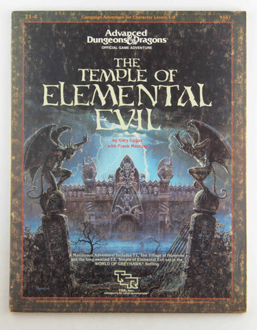 AD&D The Temple of Elemental Evil w/Typo, by Gygax, Mentzer  
