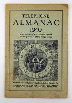 Telephone Almanac 1940 Bell Telephone, by American Telephone  