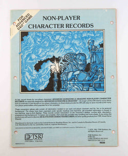 Non Player Character Records AD&D, by Various  