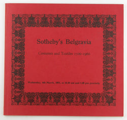 Sotheby's Belgravia Costumes And Textiles 1500-1960, by Sotheby's  