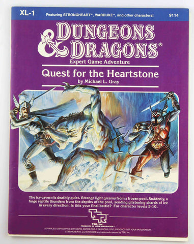 D&D XL1 Quest for the Heartstone VG, by Michael L Gray  