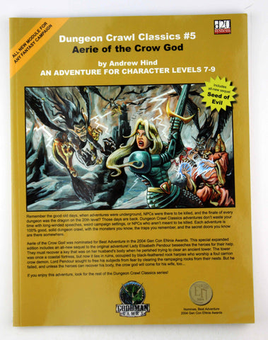 d20 DCC Classics #5 Aerie of the Crow God lvl 7-9, by Andrew Hind  