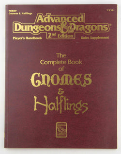 AD&D 2e The Complete Book of Gnomes & Halflings, by Douglas Niles  