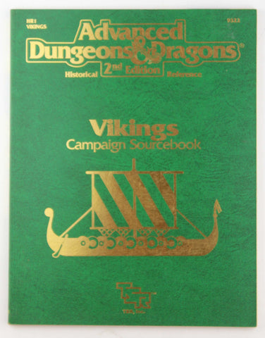 By David Cook Vikings Campaign Sourcebook (Advanced Dungeons & Dragons, 2nd Edition: Historical Reference/9322/HR1 [Paperback], by   