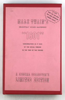 MARK TWAIN COLLECTOR'S LIMITED EDITION 1601 LONG SUPPRESSED "GAS" SLIPCASE GAG [Hardcover] Mark Twain, by Mark Twain  