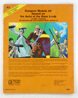 AD&D A3 Assault on the Aerie of the Slave Lords, by Hammack  