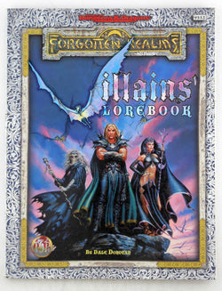 AD&D 2e Villains' Lorebook Forgotten Realms, by Dale Donovan  