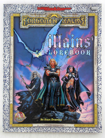 AD&D 2e Villains' Lorebook Forgotten Realms, by Dale Donovan  