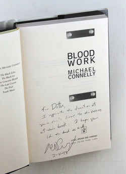 Blood Work, by Connelly, Michael Signed First Edition