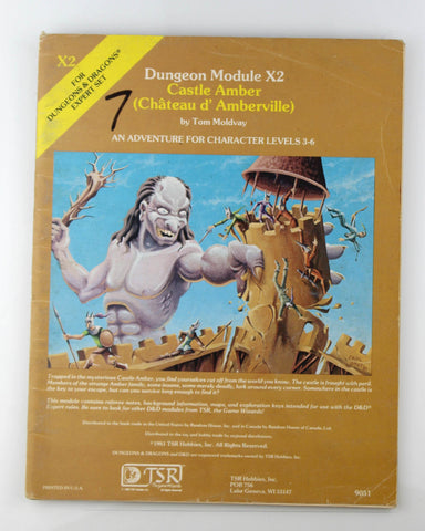 D&D X2 Castle Amber Marker, by Tom Moldvay  