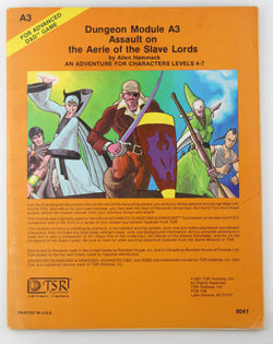 AD&D A3 Assault on the Aerie of the Slave Lords VG, by Hammack  