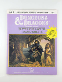 Dungeons & Dragons Character Record Sheet, by TSR  