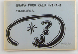 Ngapa-Puru Kalu Nyinami Yujukurla Warlpiri Sitting in the Humpy During the Rain, by Napanangkarlu  