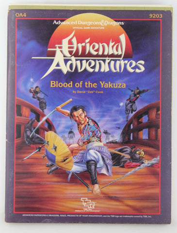 Blood of the Yakuza (Advanced Dungeons & Dragons/Oriental Adventures Module OA4), by Cook, David  