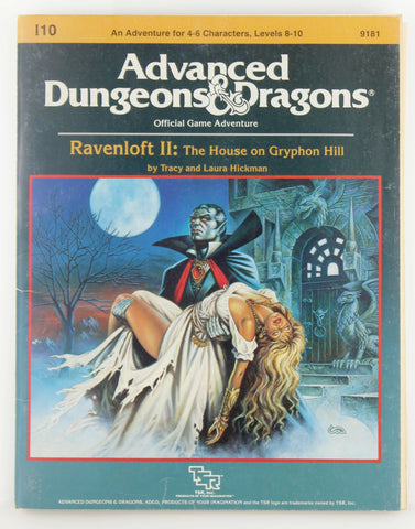 AD&D I10 Ravenloft II House on Gryphon Hill, by Tracy and Laura Hickman  