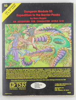 Expedition to the Barrier Peaks Dungeon Module S3 (AD& D Adventure for Character Levels 8-12), by Gygax, Gary  