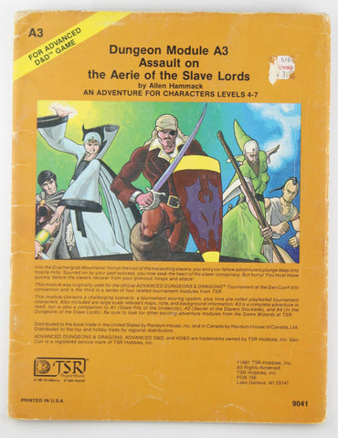 AD&D A3 Assault on the Aerie of the Slave Lords Rubbing, by Allen Hammack  