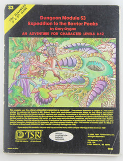 AD&D S3 Expedition to the Barrier Peaks G+, by Gary Gygax  