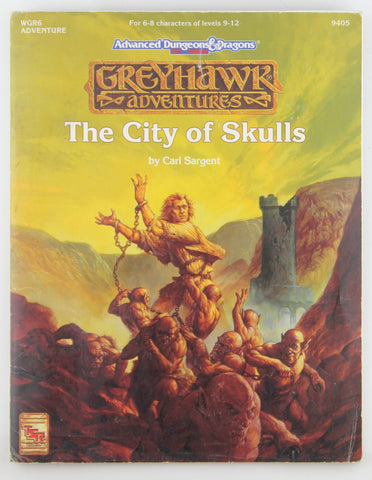 AD&D 2e Greyhawk The City of Skulls, by Carl Sargent  