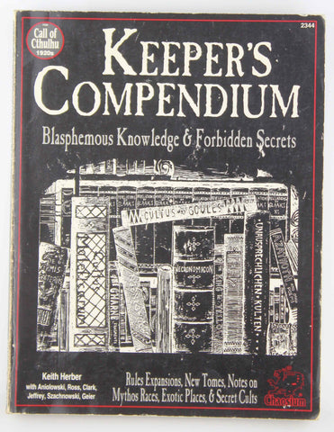 Call of Cthulhu 1920s Keeper's Compendium, by Herber  