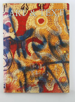 Art & Text 28 March-May 1988 Quarterly, by Nixon, Grace, et al  