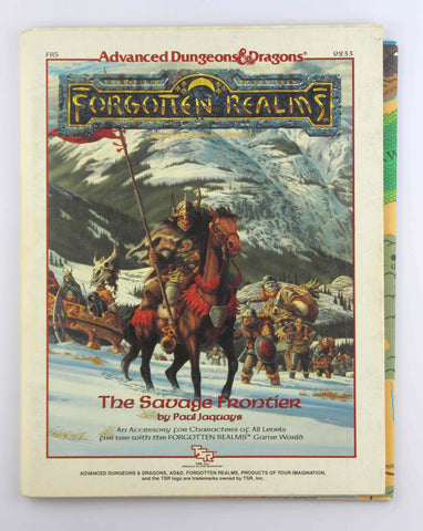 The Savage Frontier Fr5 (Advanced Dungeons & Dragons : Forgotten Realms, No 9233), by Jaquays, Paul  