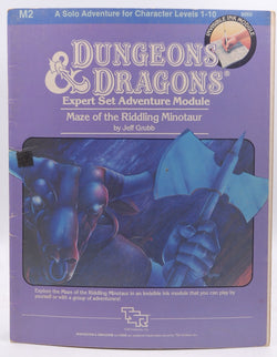 Maze of the Riddling Minotaur (Dungeons & Dragons Expert Set Adventure Module, No. M2), by Jeff Grubb  