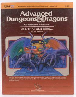 All That Glitters (Advanced Dungeons & Dragons Module UK6), by Bambra, Jim  