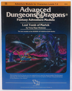 AD&D I5 Lost Tomb of Martek G+, by Tracy Raye Hickman  