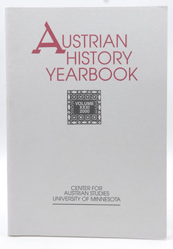 Austrian History Yearbook XXXI 2000, by Staff  