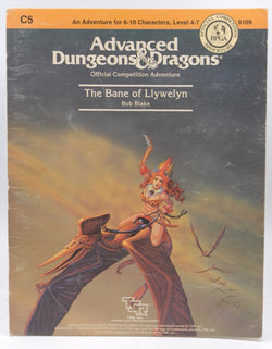 AD&D C5 The Bane of Llywelyn G+, by Bob Blake  